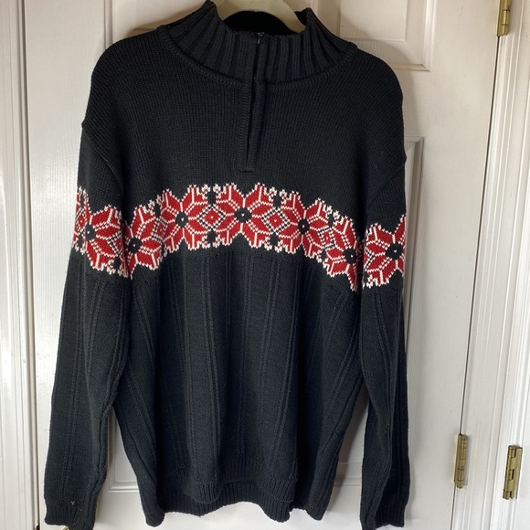 Mens Vintage Winter Sweater L - Picture 4 of 9